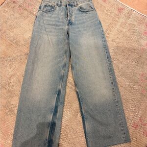 Anine Bing Light Wash Wide-Leg Jeans